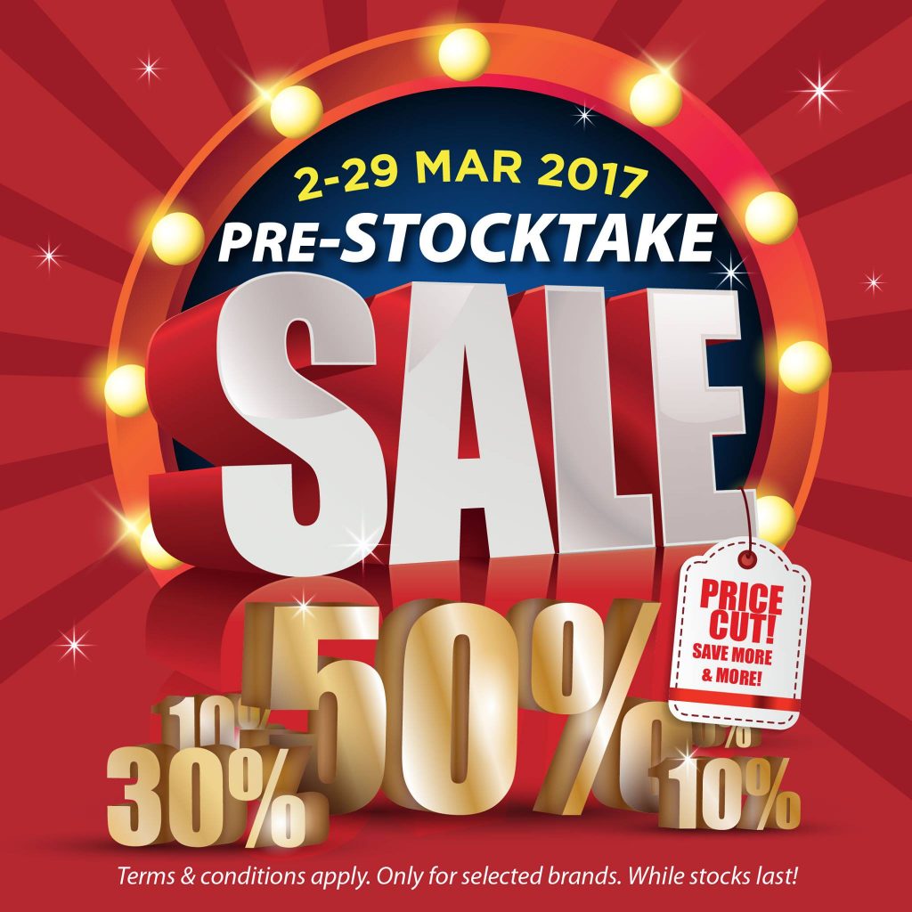Home-Fix Singapore Pre-Stocktake Sale Up to 50% Off Promotion 2-29 Mar 2017 | Why Not Deals