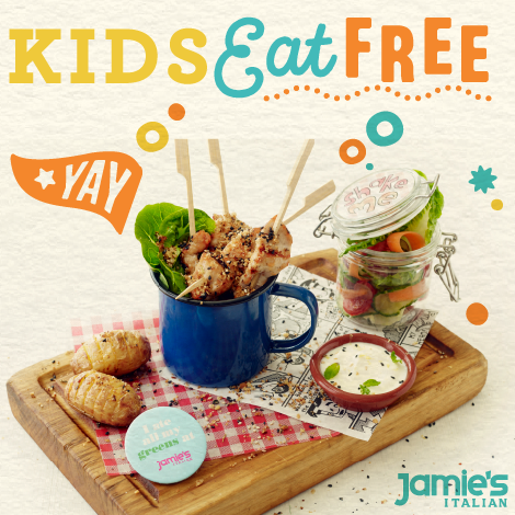 Jamie's Italian Singapore Kids Eat FREE Promotion 13 Mar - 13 Apr 2017 | Why Not Deals