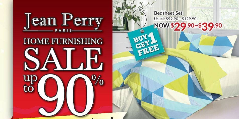 Jean Perry Singapore Home Furnishing Sale Up to 90% Off Promotion 6-12 Mar 2017