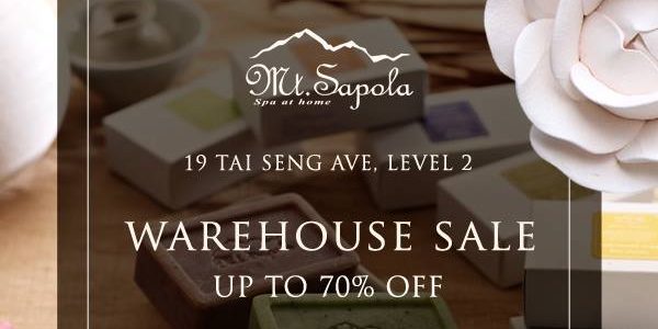 Mt. Sapola Singapore Warehouse Sale Up to 70% Off Promotion 23-26 Mar 2017