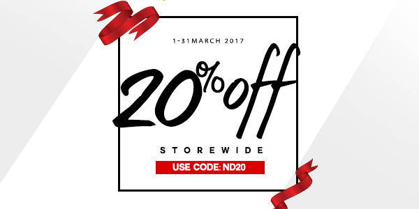 Nutrition Depot Singapore 20% Off Storewide Promotion 1-31 Mar 2017