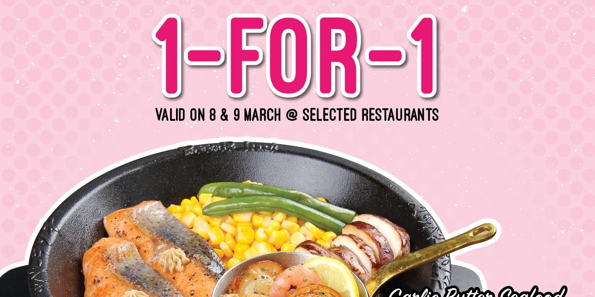Pepper Lunch Singapore Flash Post & Get 1-for-1 Promotion 8-9 Mar 2017