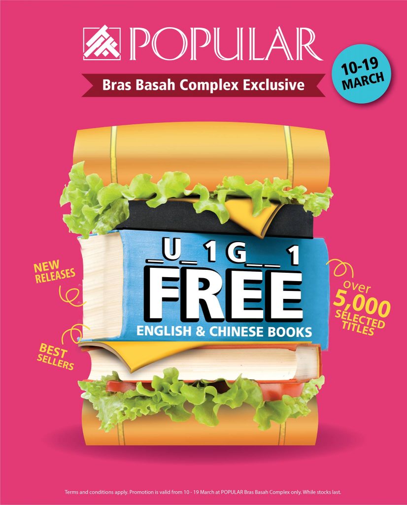 Popular Singapore Buy 1 Get 1 FREE Promotion 10-19 Mar 2017 | Why Not Deals