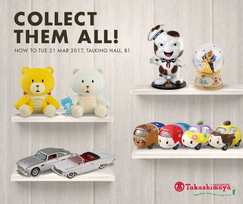 Takashimaya Singapore Collectible Toys Fair Up to 70% Off Promotion 9-21 Mar 2017 | Why Not Deals 1