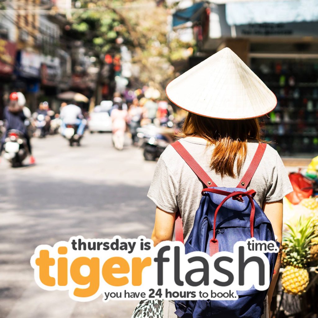 Tigerair Singapore Thursday Flash Deal Promotion 30 Mar - 31 Mar 2017 | Why Not Deals