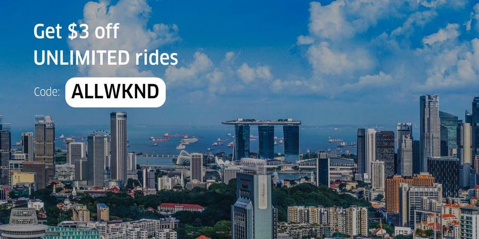 Uber Singapore $3 Off Unlimited Rides This Weekend Promotion 31 Mar – 2 Apr 2017