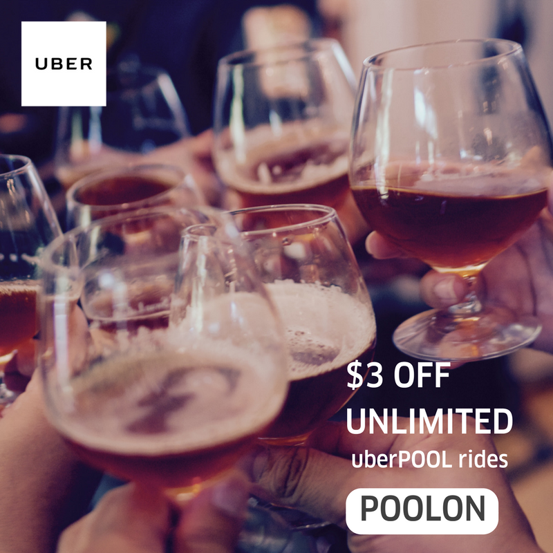 Uber Singapore Get $3 Off Unlimited POOL Rides Promotion 18-19 Mar 2017 | Why Not Deals