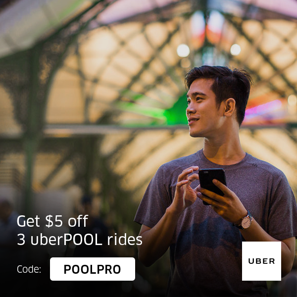 Uber Singapore Get $5 Off 3 uberPOOL Rides Promotion 10-12 Mar 2017 | Why Not Deals