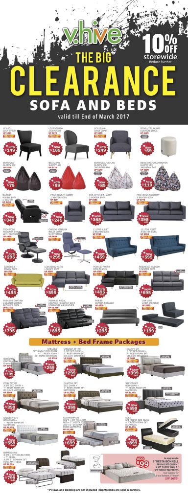 Vhive Singapore The Big Clearance Up to 10% Off Storewide Promotion ends 31 Mar 2017 | Why Not Deals