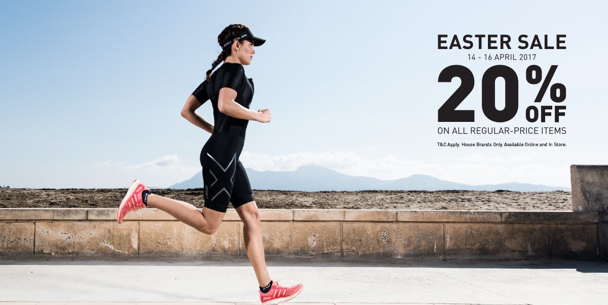 2XU Singapore Easter Sale Up to 20% Off Promotion 14-16 Apr 2017