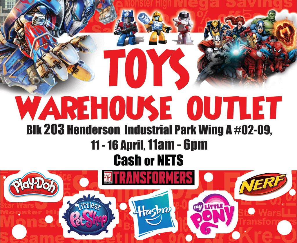 Action Toyz Singapore Toys Warehouse Sale at Henderson Promotion 11-16 Apr 2017 | Why Not Deals
