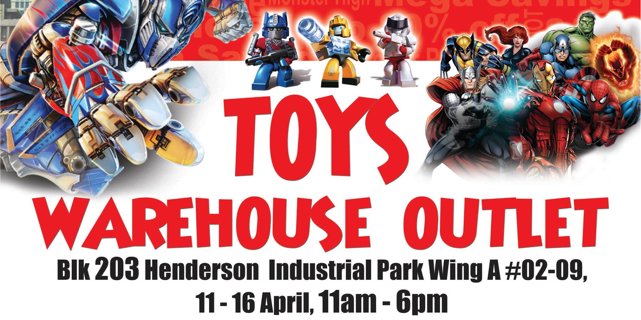 Action Toyz Singapore Toys Warehouse Sale at Henderson Promotion 11-16 Apr 2017