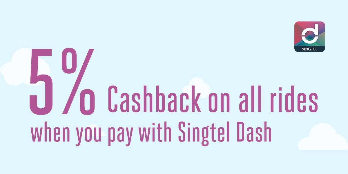 ComfortDelGro Pay with Singtel Dash & Enjoy 5% Cashback Promotion ends 30 Jun 2017