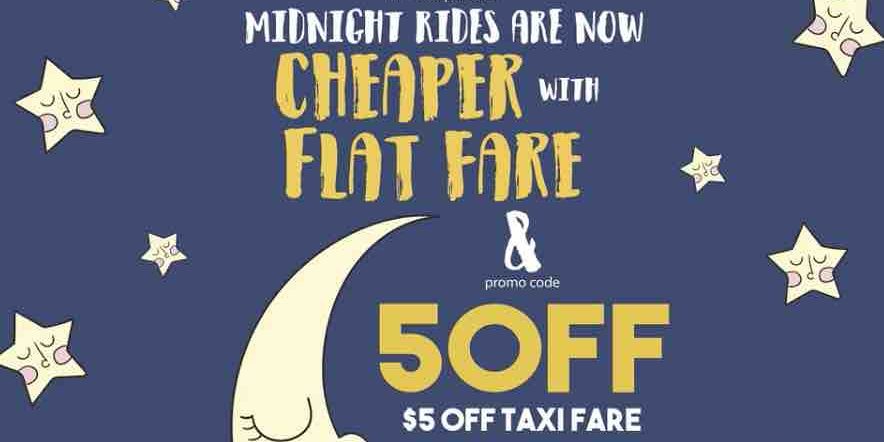 ComfortDelGro Singapore $5 Off Flat Fare Taxi Booking Promotion 11-17 Apr 2017