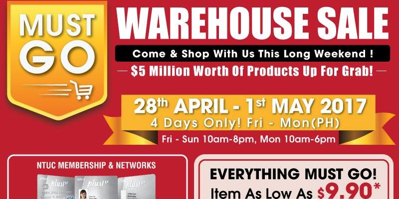 EuropAce Singapore Warehouse Sales Up to 80% Off Promotion 28 Apr – 1 May 2017