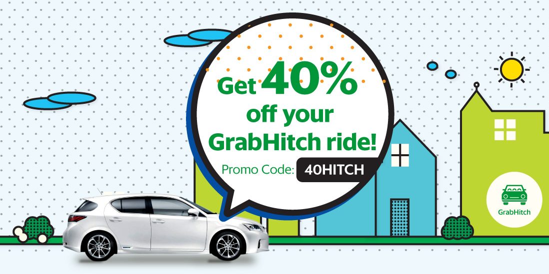 Grab Singapore 40% Off GrabHitch Rides Promotion 24-30 Apr 2017