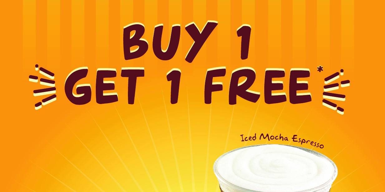 J.CO Donuts & Coffee Singapore Buy 1 Get 1 FREE Promotion 10-11 Apr 2017