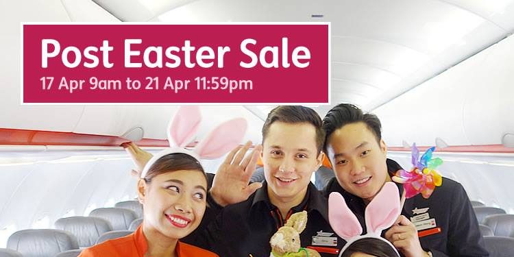 Jetstar Singapore Post Easter Sale Up to 40% Off Promotion 17-21 Apr 2017