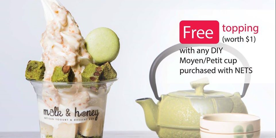 Milk & Honey Singapore WedNETSday FREE Topping Promotion 5-26 Apr 2017