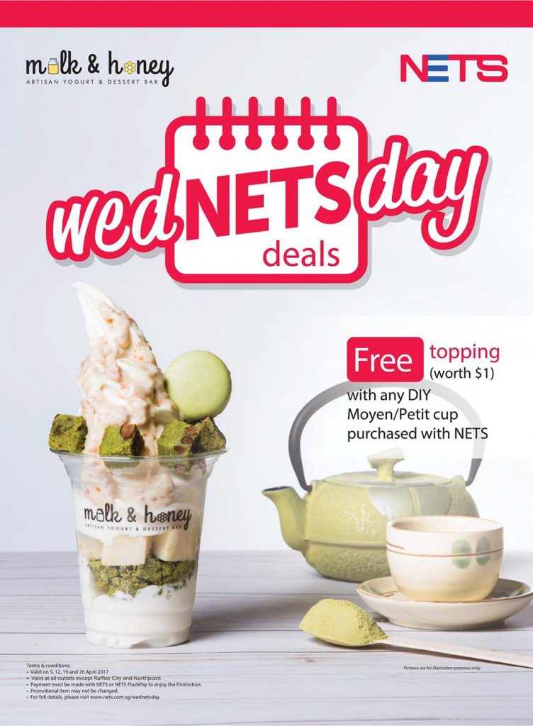 Milk & Honey Singapore WedNETSday FREE Topping Promotion 5-26 Apr 2017 | Why Not Deals