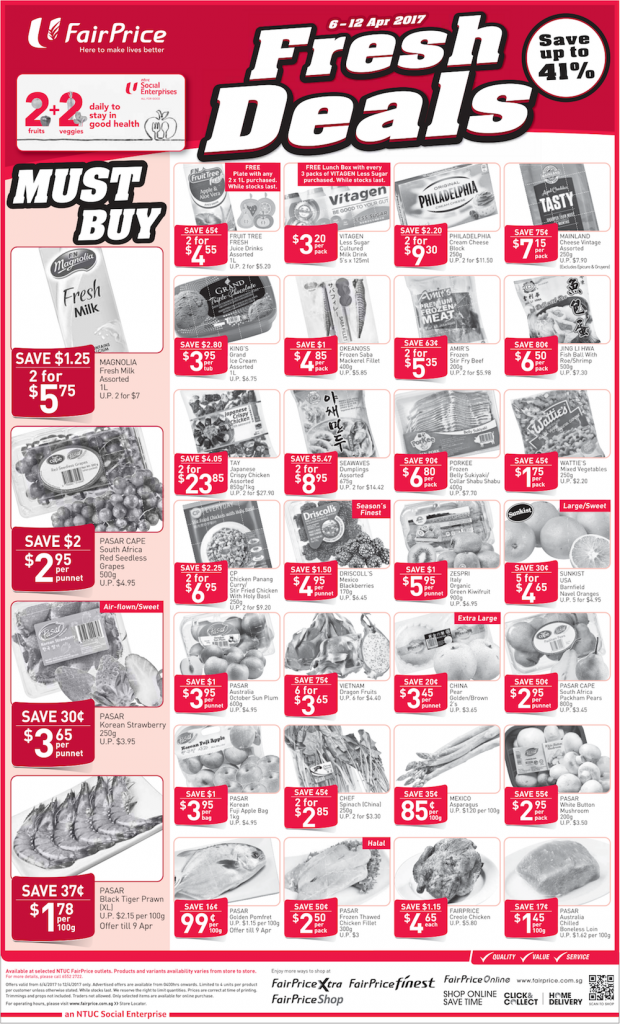 NTUC FairPrice Singapore Weekly Saver Promotion 6-12 Apr 2017 | Why Not Deals 4