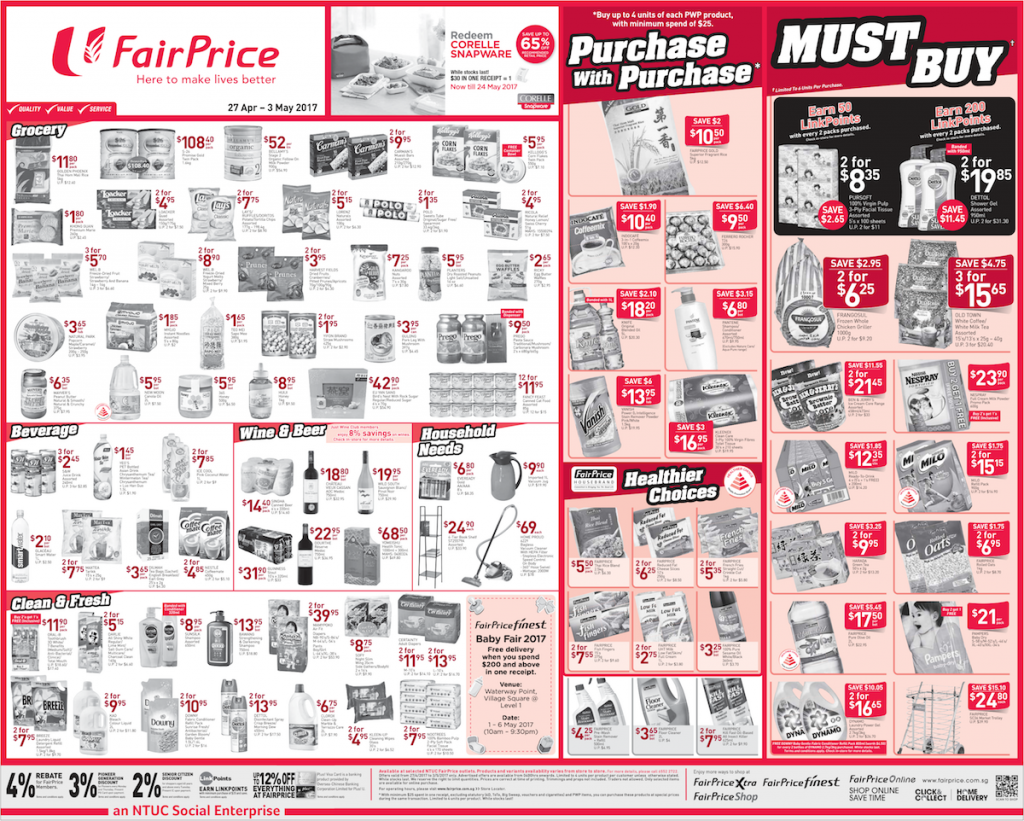 NTUC FairPrice Singapore Your Weekly Saver Promotion 27 Apr - 3 May 2017 | Why Not Deals 2