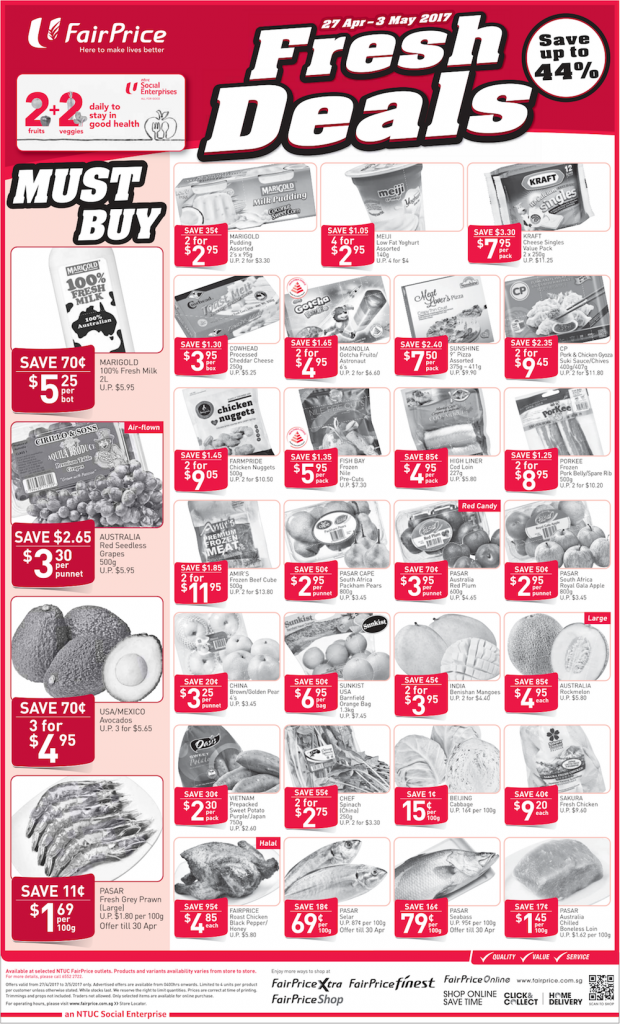 NTUC FairPrice Singapore Your Weekly Saver Promotion 27 Apr - 3 May 2017 | Why Not Deals 4