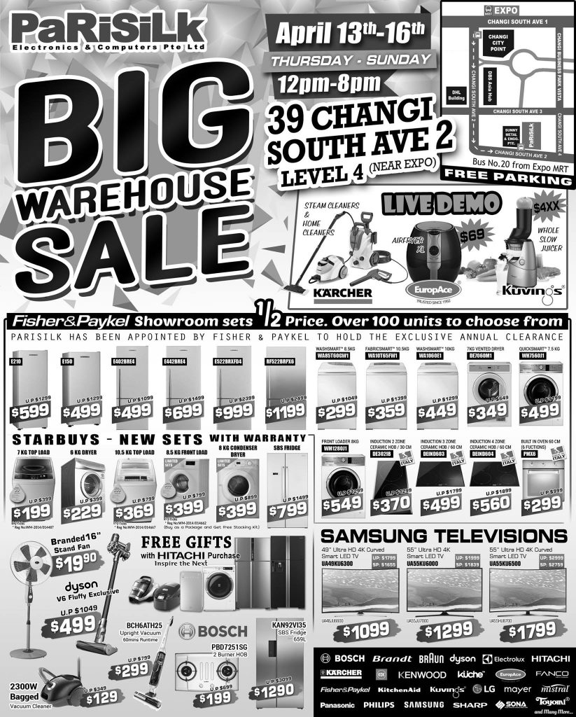 Parisilk Singapore Changi Big Warehouse Sale Promotion 13-16 Apr 2017 | Why Not Deals 3