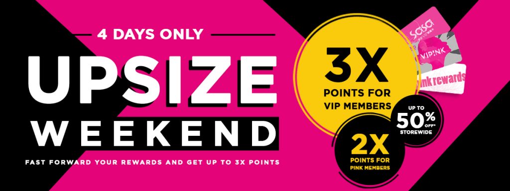 Sasa Singapore 4 Days Only Upsize Weekend Up to 50% Off Promotion ends 17 Apr 2017 | Why Not Deals