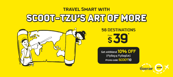 Scoot Singapore Early Bird Sale Fares from $39 Promotion 20-23 Apr 2017 | Why Not Deals