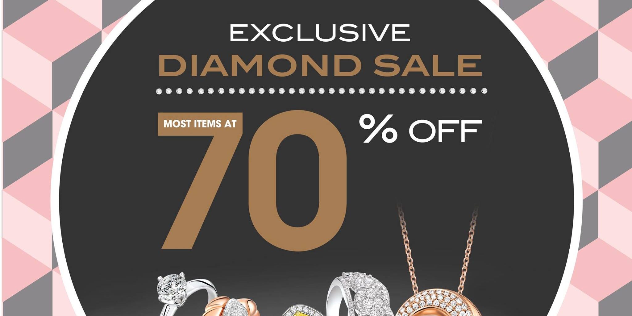 SOO KEE Jewellery 4 Days Exclusive Diamond Sale 70% Off Promotion 28 Apr – 1 May 2017