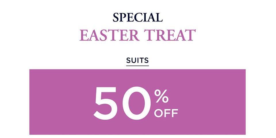 T.M.Lewin Singapore Special Easter Treat Up to 50% Off Promotion ends 17 Apr 2017