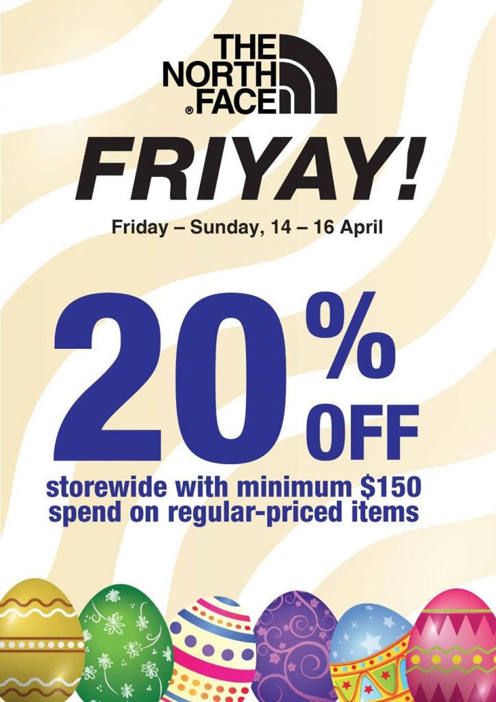 The North Face Singapore Up to 20% Off FriYAY Promotion ends 16 Apr 2017 | Why Not Deals
