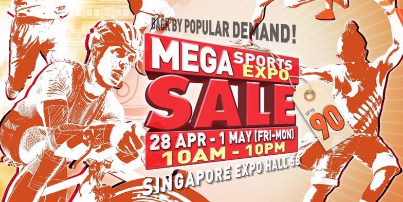 World of Sports Mega Sports Expo Sale Up to 90% Off Promotion 28 Apr – 1 May 2017