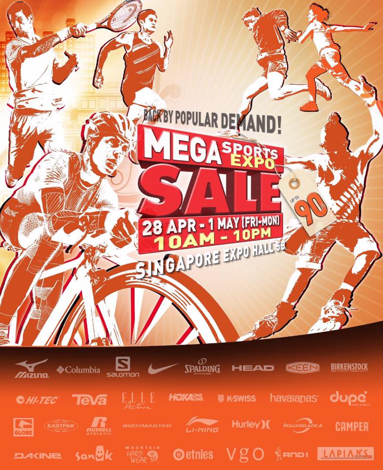 World of Sports Mega Sports Expo Sale Up to 90% Off Promotion 28 Apr - 1 May 2017 | Why Not Deals
