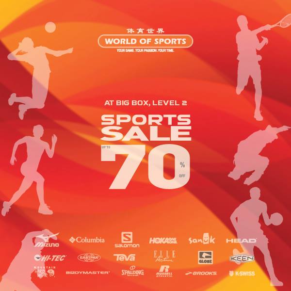 World of Sports Singapore Sports Sale Up to 70% Off Promotion ends 9 Apr 2017 | Why Not Deals