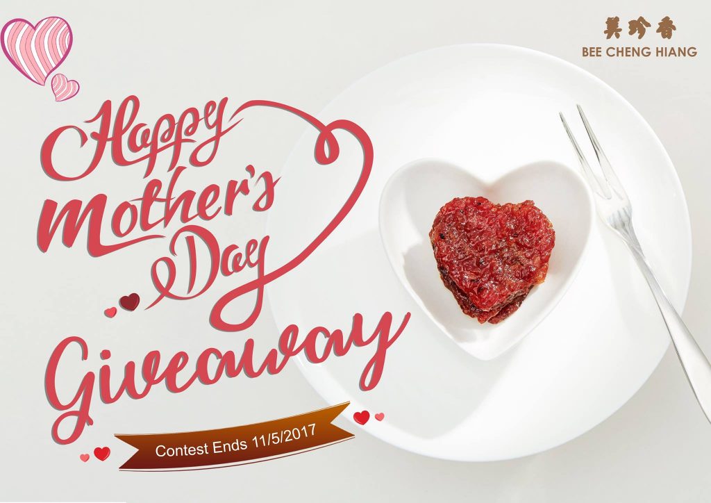 Bee Cheng Hiang Singapore Mother's Day Facebook Contest ends 11 May 2017 | Why Not Deals