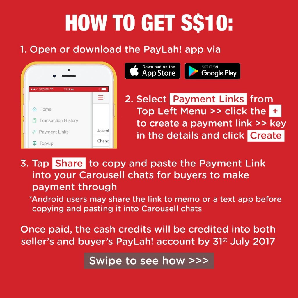 Carousell Singapore Get S$10 by Paying with DBS PayLah Promotion ends 5 Jun 2017 | Why Not Deals 3