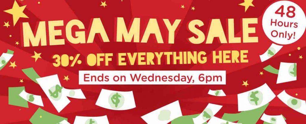 Carousell Singapore Mega May Sale 30% Off Everything Promotion ends 6pm 31 May 2017 | Why Not Deals