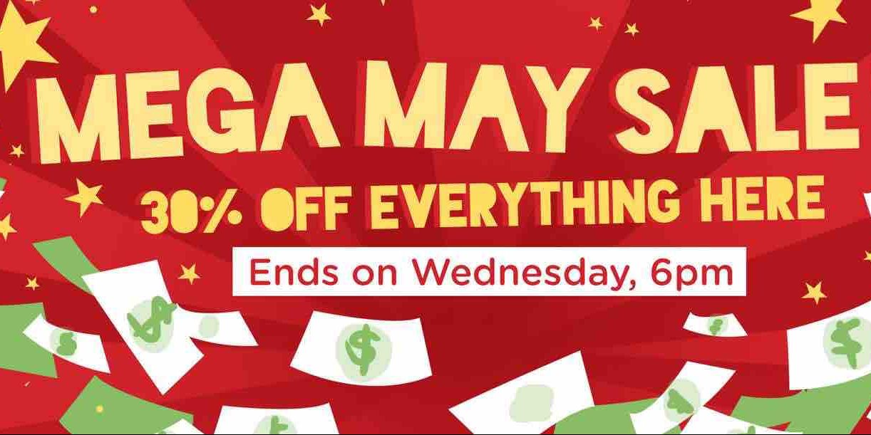 Carousell Singapore Mega May Sale 30% Off Everything Promotion ends 6pm 31 May 2017