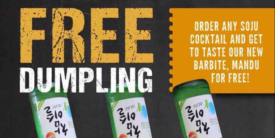 Don’t Tell Mama Singapore FREE Dumpling with Soju Cocktail Promotion ends 1 Jun 2017