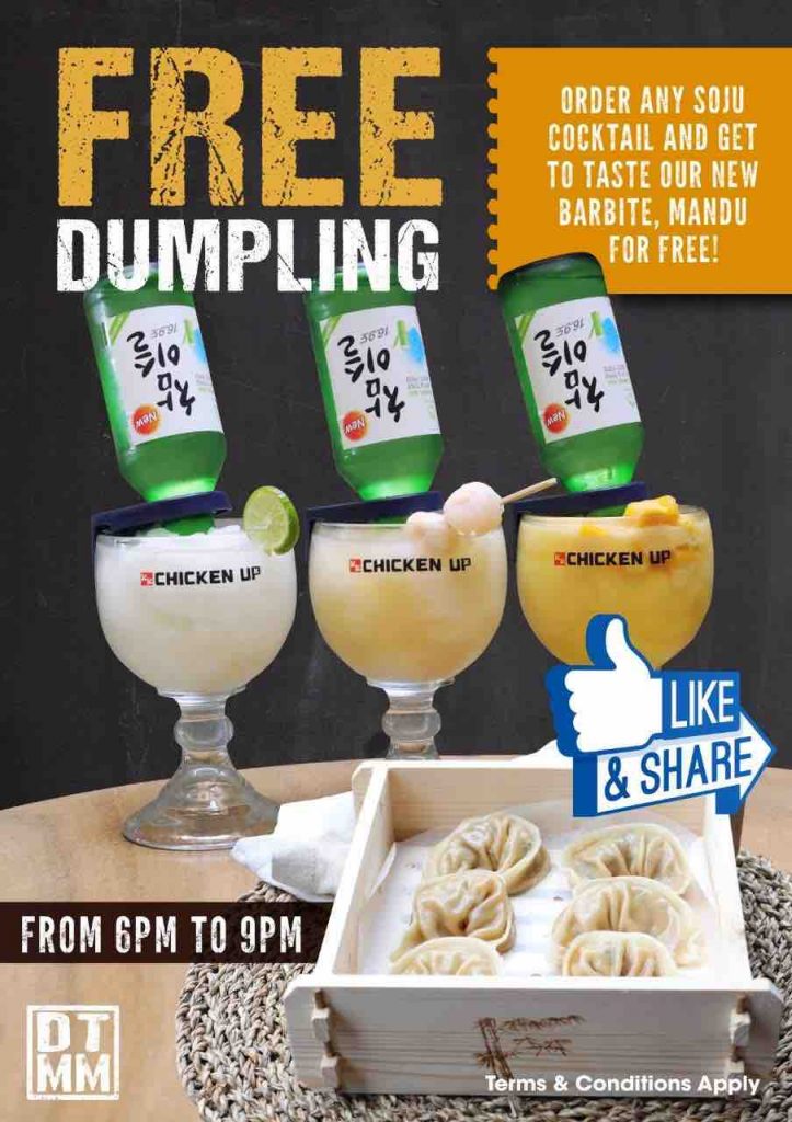 Don't Tell Mama Singapore FREE Dumpling with Soju Cocktail Promotion ends 1 Jun 2017 | Why Not Deals