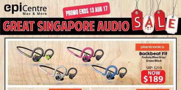 EpiCentre Great Singapore Audio Sale Plantronics Gadgets Promotion ends 13 Aug 2017