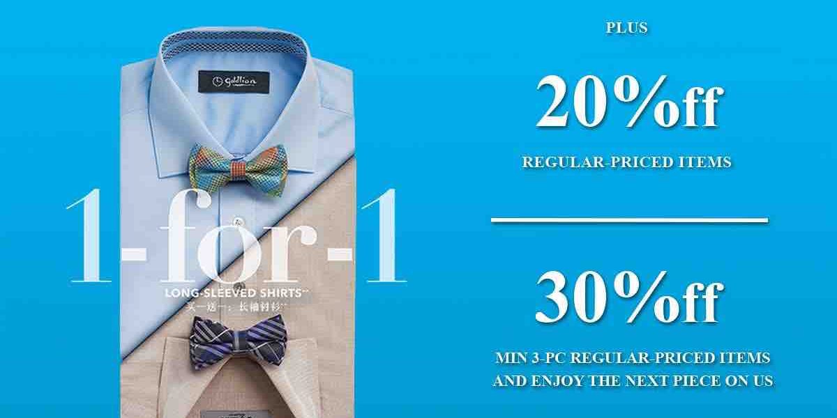 GOLDLION Singapore 1-For-1 Long-Sleeved Shirts Father's Day Promotion ...