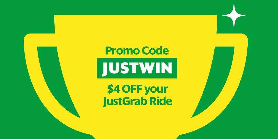 Grab Singapore $4 Off JustGrab Rides JUSTWIN Promo Code ends 8-11 May 2017