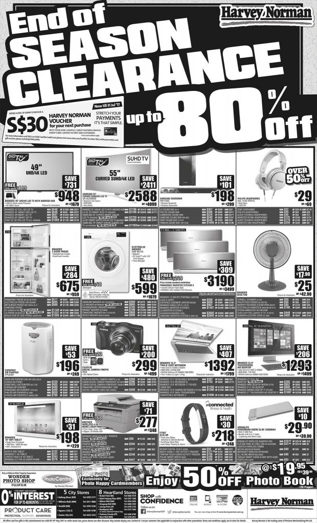Harvey Norman Singapore End of Season Clearance Mother's Day Promotion 12-14 May 2017 | Why Not Deals 3