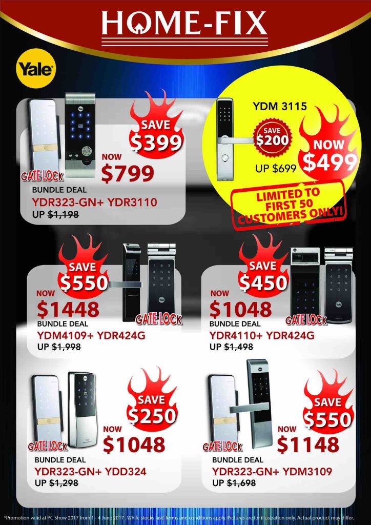 Home-Fix Singapore PC Show 2017 Up to 20% Off Promotion 1-4 Jun 2017 | Why Not Deals 1