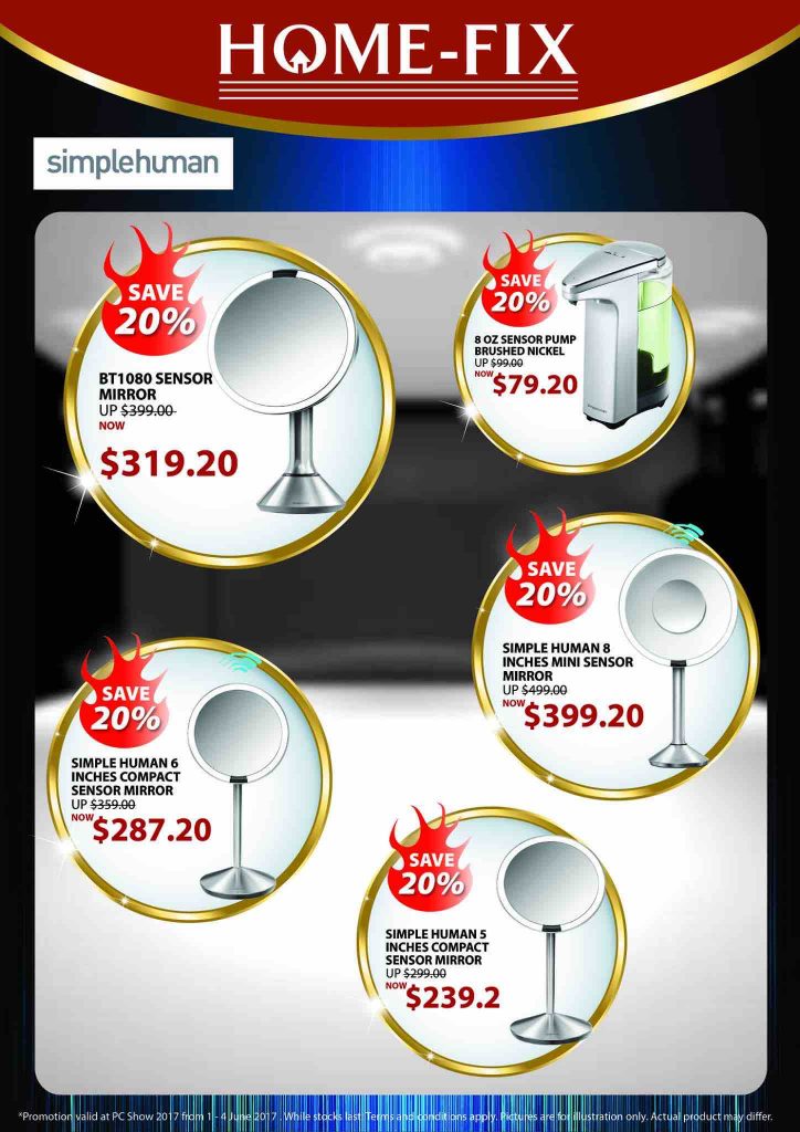 Home-Fix Singapore PC Show 2017 Up to 20% Off Promotion 1-4 Jun 2017 | Why Not Deals 3