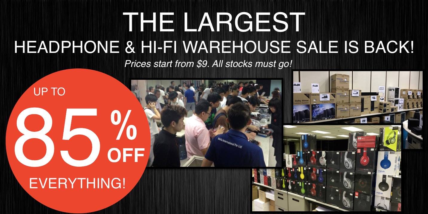 Hwee Seng Largest Headphone & Hi-Fi Warehouse Sale Up to 85% Off Promotion 26-28 May 2017