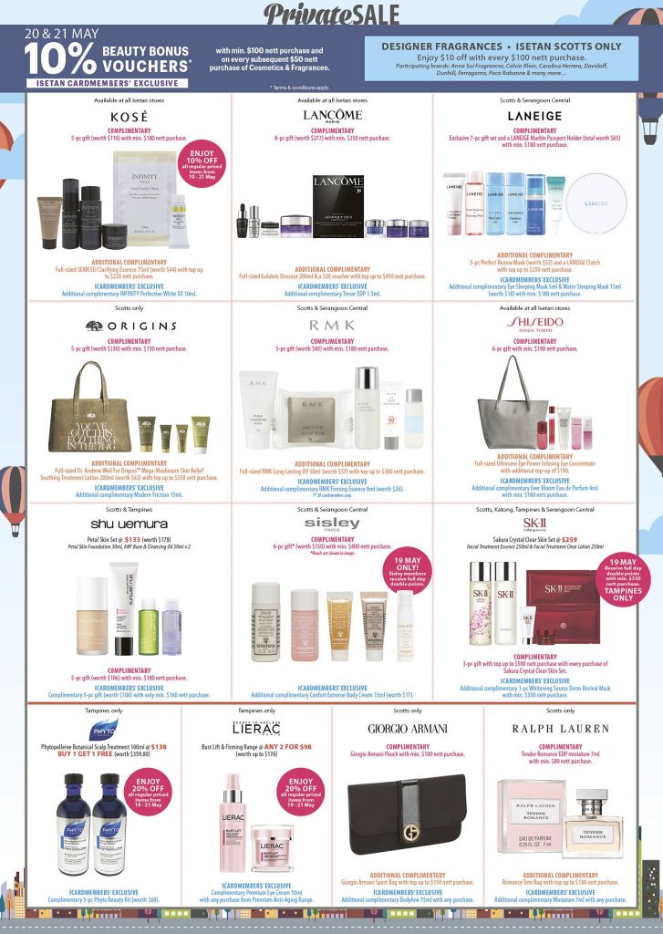 Isetan Singapore 3 Days Private Sale Up to 20% Rebate Promotion | Why Not Deals 14
